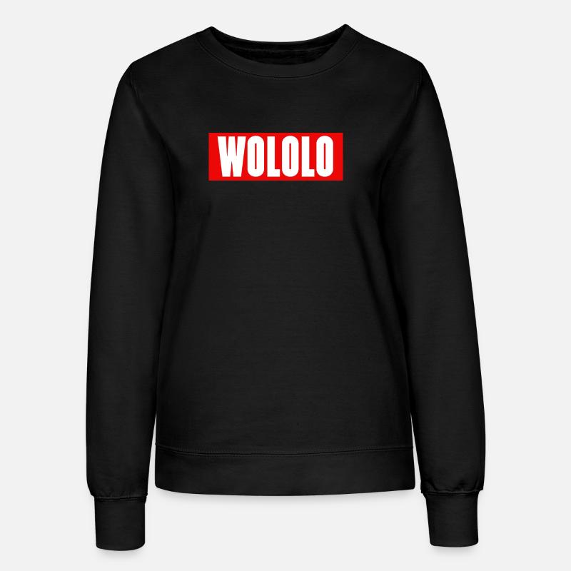 Wololo - 1 - Mobii_3 Edition - Red&White - Women’s Sweatshirt - black