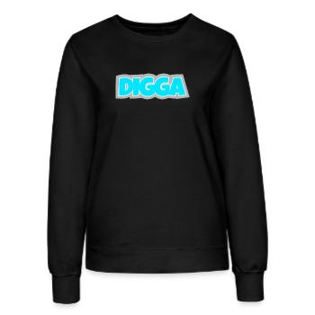 Digga - Allemagne du Nord, effrontée et culte depuis longtemps. - Sweat Femme - noir - Devant - AI Model Female 172 light (172cm)