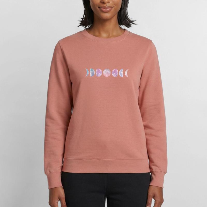 Phases de lune pastel Sweat Femme