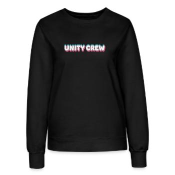 Unity Crew Graffiti Color Bubble - Women’s Sweatshirt - black - Front - AI Model Female 172 light (172cm)