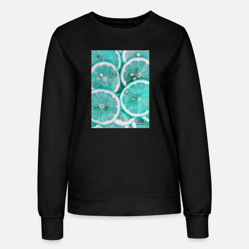 zitrone - Frauen Sweatshirt - Schwarz