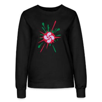 euskal design 4 - Sweat Femme - noir - Devant - AI Model Female 172 light (172cm)