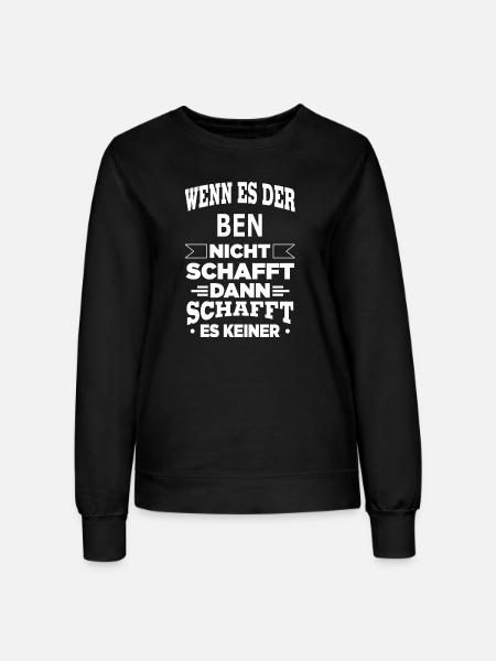 BEN - Frauen Sweatshirt - Schwarz