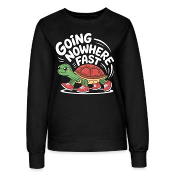 Turtle pace in style - Women’s Sweatshirt - black - Front - AI Model Female 172 light (172cm)