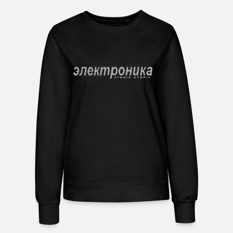 Atomic Utopia - Электроника (Elektronika) - Women’s Sweatshirt - black