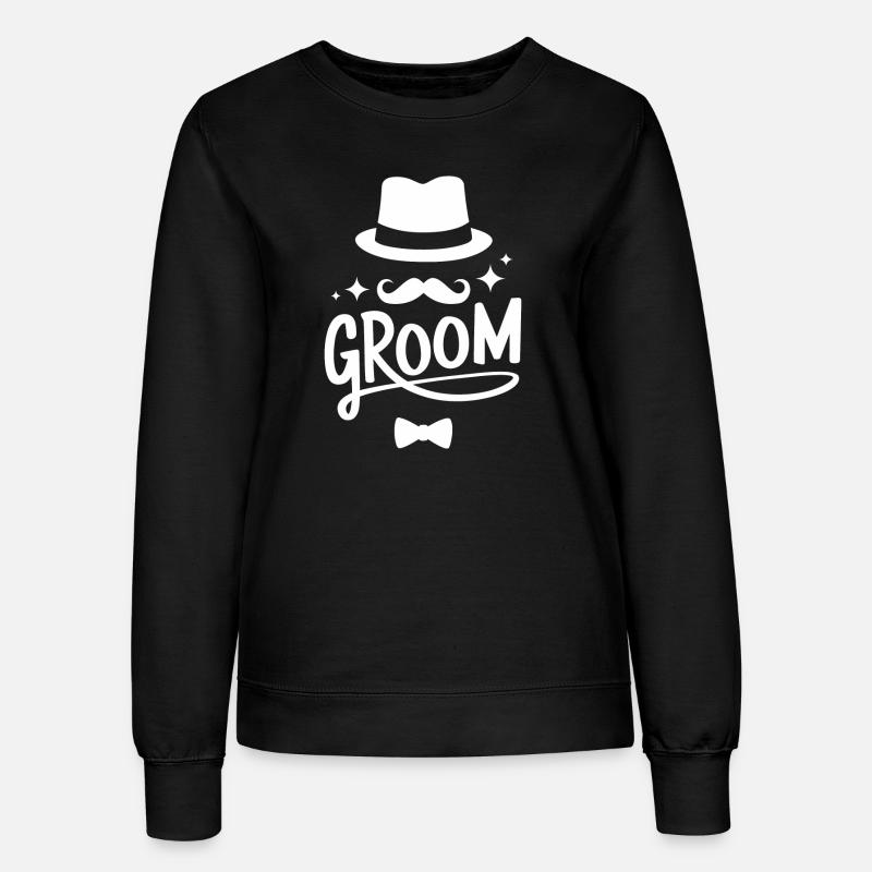 Groom Wedding Marriage - Women’s Sweatshirt - black