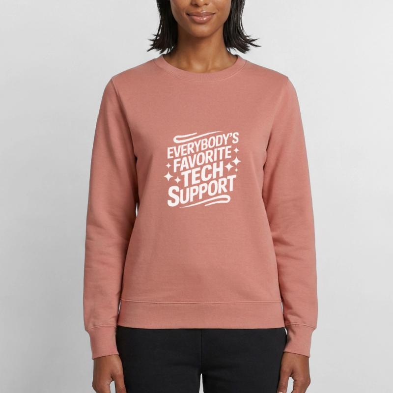 Technischer Support Computerfreak Nerd Frauen Sweatshirt