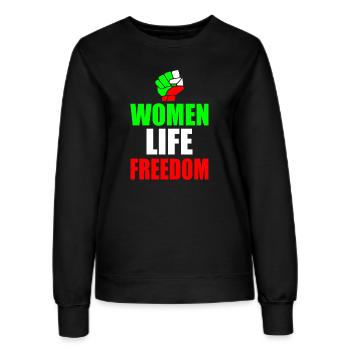 Women life freedom iran - Women’s Sweatshirt - black - Front - AI Model Female 172 light (172cm)