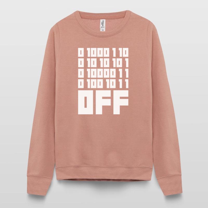 Binary Code F**k OFF – Nerd Humor & Geek Code Women’s Sweatshirt