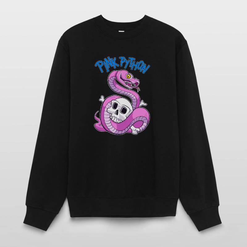 Pink Python (Blue) Frauen Sweatshirt