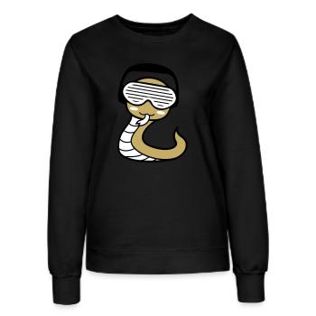Mignon DJ serpent casque fête club musique Fun - Sweat Femme - noir - Devant - AI Model Female 172 light (172cm)