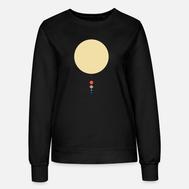 Système solaire minimal - Sweat Femme - noir