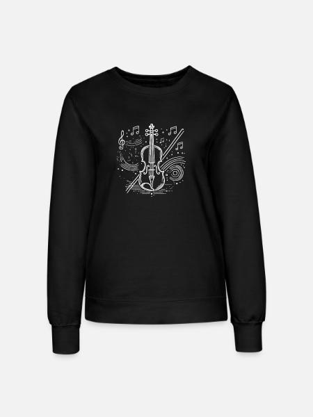 Geige spielen - Frauen Sweatshirt - Schwarz
