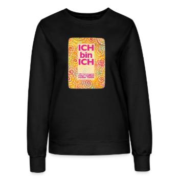 Regenbogen Spiralen Ich bin Ich - Sonja Ariel - Frauen Sweatshirt - Schwarz - Vorne - AI Model Female 172 light (172cm)