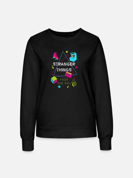 80er Neon Retro Gaming - Frauen Sweatshirt - Schwarz
