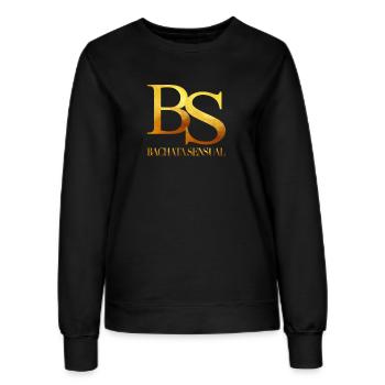 Bachata sensuelle - Bachata danse shirt - Sweat Femme - noir - Devant - AI Model Female 172 light (172cm)