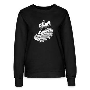 Conception de sculpture sur bois - Sweat Femme - noir - Devant - AI Model Female 172 light (172cm)