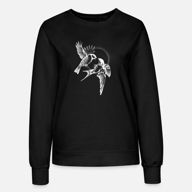 Vogelkampf Invert - Frauen Sweatshirt - Schwarz