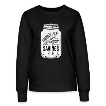L’économie est un piège - Sweat Femme - noir - Devant - AI Model Female 172 light (172cm)