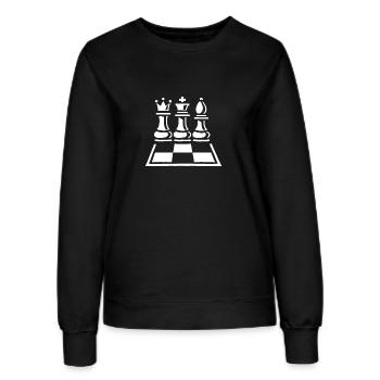Conception en damier - Sweat Femme - noir - Devant - AI Model Female 172 light (172cm)