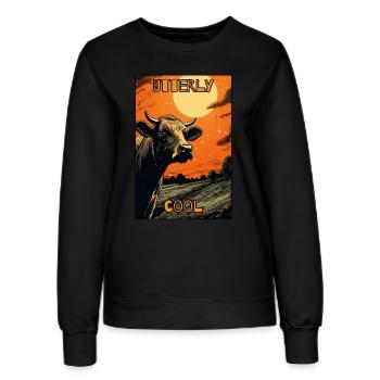 Absolut coole Kuh - Frauen Sweatshirt - Schwarz - Vorne - AI Model Female 172 light (172cm)
