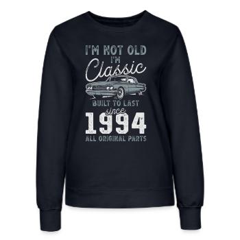 Geboren 1994 Geburtstag Oldtimer - Frauen Sweatshirt - Navy - Vorne - AI Model Female 172 light (172cm)