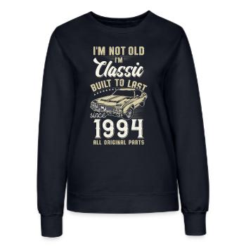 Geboren 1994 Geburtstag Oldtimer - Frauen Sweatshirt - Navy - Vorne - AI Model Female 172 light (172cm)