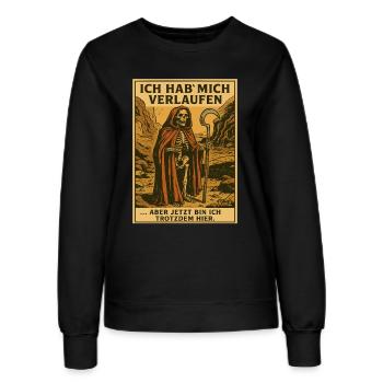 Sensemann hat sich verlaufen - Frauen Sweatshirt - Schwarz - Vorne - AI Model Female 172 light (172cm)