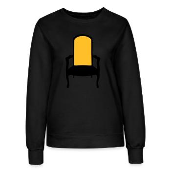 alten Sessel Sessel 2 - Frauen Sweatshirt - Schwarz - Vorne - AI Model Female 172 light (172cm)