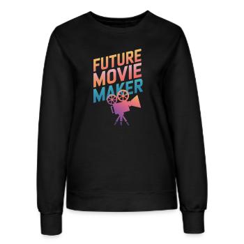 Filmemacher Filmregisseur Kameramann Film - Frauen Sweatshirt - Schwarz - Vorne - AI Model Female 172 light (172cm)
