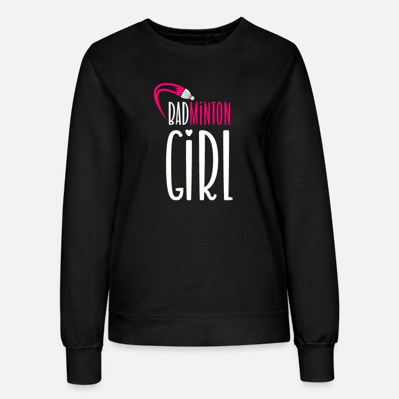 Badminton Mädchen - Frauen Sweatshirt - Schwarz