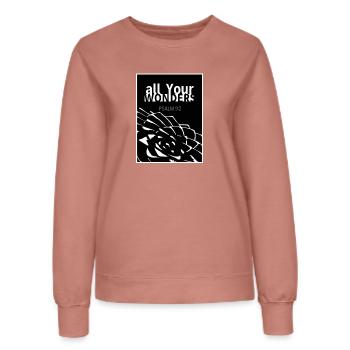 all YOUR wonders Araucaria white - Women’s Sweatshirt - dusky rose - Front - AI Model Female 172 dark (172cm)