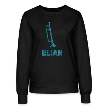 Blasmusik Eliah - Frauen Sweatshirt - Schwarz - Vorne - AI Model Female 172 light (172cm)