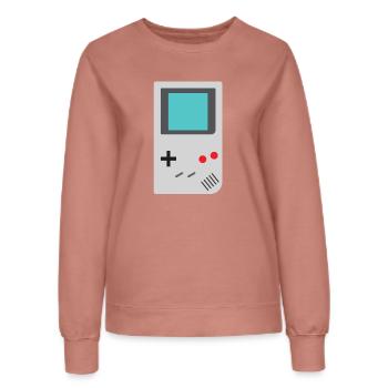 Millennial Retro Handheld Gamer T-Shirt der 90er Jahre - Frauen Sweatshirt - Altrosa - Vorne - AI Model Female 172 dark (172cm)