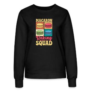 Macaron French Desserts - Women’s Sweatshirt - black - Front - AI Model Female 172 light (172cm)