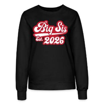 Big Sis Est 2026 - Frauen Sweatshirt - Schwarz - Vorne - AI Model Female 172 light (172cm)