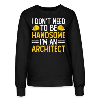 Architecte - Sweat Femme - noir - Devant - AI Model Female 172 light (172cm)