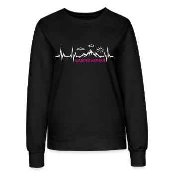 Wander Woman Wanderwoman - Frauen Sweatshirt - Schwarz - Vorne - AI Model Female 172 light (172cm)