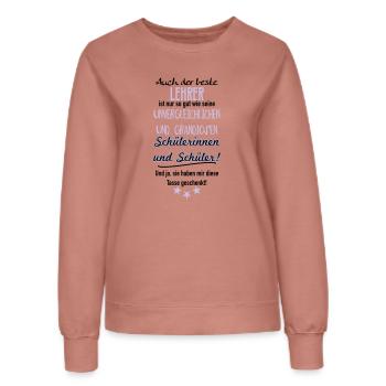 Bester Lehrer Tasse - Frauen Sweatshirt - Altrosa - Vorne - AI Model Female 172 dark (172cm)