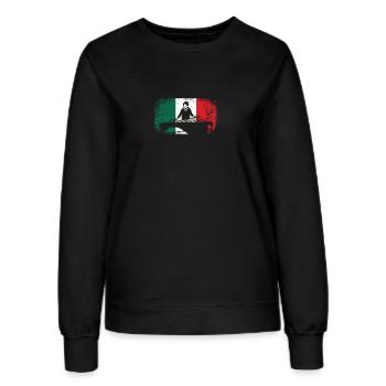 Mexican flag marimba player marimbist - Frauen Sweatshirt - Schwarz - Vorne - AI Model Female 172 light (172cm)