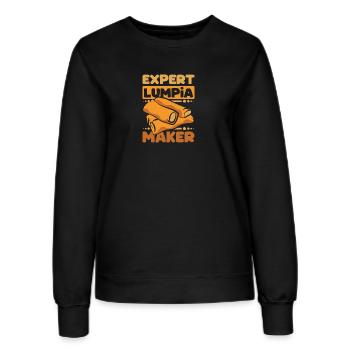 Fabricant expert de Lumpia - Sweat Femme - noir - Devant - AI Model Female 172 light (172cm)