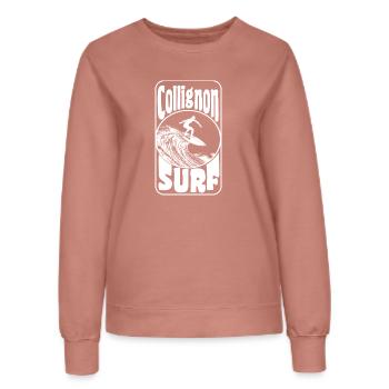 Collignon - Sweat Femme - rose poudré - Devant - AI Model Female 172 dark (172cm)