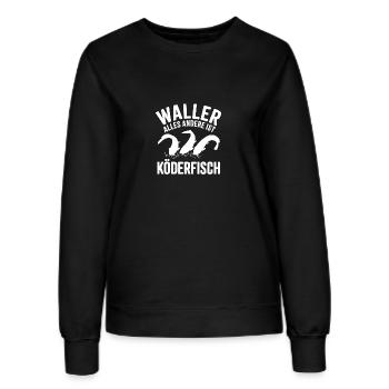 Wels Waller fischen Sportfischen - Frauen Sweatshirt - Schwarz - Vorne - AI Model Female 172 light (172cm)