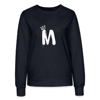 M - Frauen Sweatshirt - Navy - Vorne - AI Model Female 172 light (172cm)