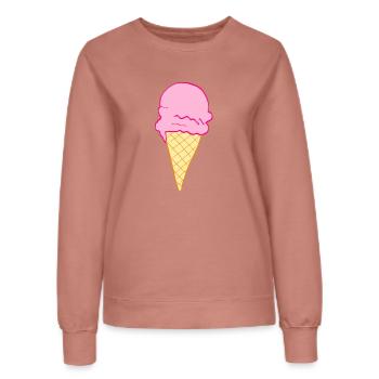 ice creme - Frauen Sweatshirt - Altrosa - Vorne - AI Model Female 172 dark (172cm)