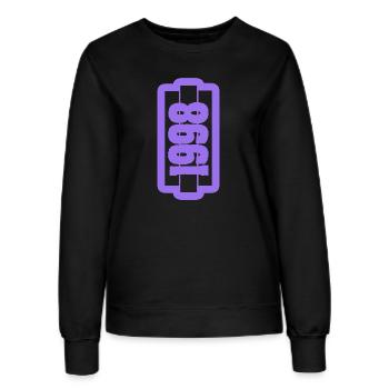 1998 - Frauen Sweatshirt - Schwarz - Vorne - AI Model Female 172 light (172cm)