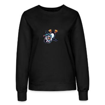 Mignon dessin animé pingouin plongeur plongée en apnée - Sweat Femme - noir - Devant - AI Model Female 172 light (172cm)