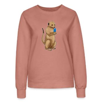 Meerkat popsicles - Women’s Sweatshirt - dusky rose - Front - AI Model Female 172 dark (172cm)