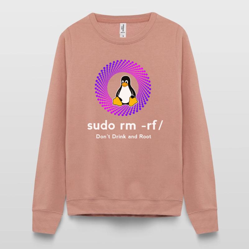 Ordinateur Sys admin Penguin Nerd pc sudo rm -rf cod Sweat Femme