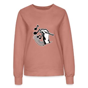 Komponist Künstler Musik - Frauen Sweatshirt - Altrosa - Vorne - AI Model Female 172 dark (172cm)